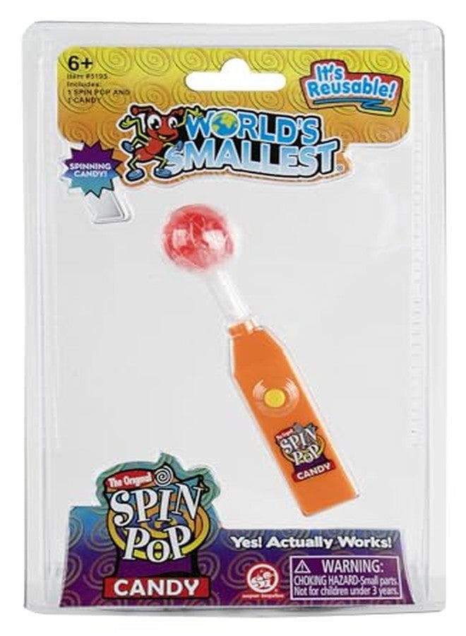 World's Smallest Spin Pop. Includes: 1 Spin Pop, 1 Candy Lollipop. Colors Selected at Random. - Image 4